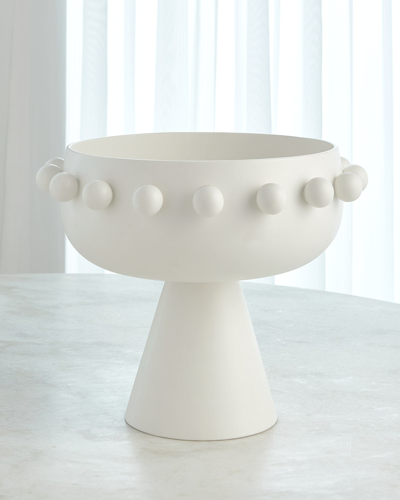 Ashley Childers For Global Views Spheres Collection White Footed Bowl