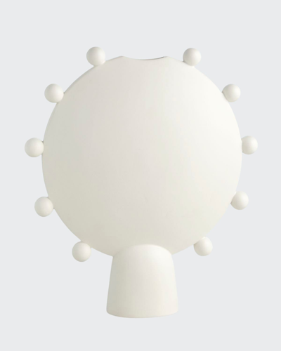 Ashley Childers For Global Views Spheres Collection White Vessel