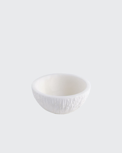 Global Views Chiseled Alabaster Bowl - Small In White