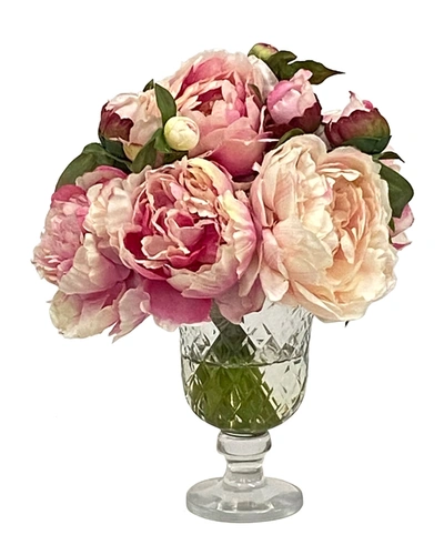 Winward Peony Mix In Candleholder Vase
