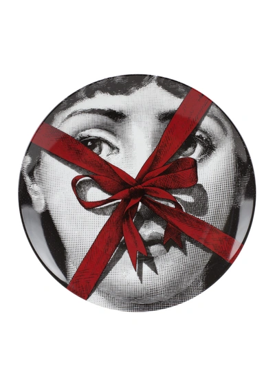 Fornasetti Wall Plate Tema E Variazioni # 171 In White/black/red