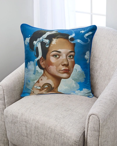 Yana Movchan Beautiful People Ii Silk Pillow