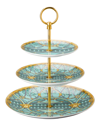 Versace Scalla Palazzo Verde 3-tier Stand In Pattern