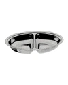 Mepra Original Vintage 2-compartment Oval Container In Silver