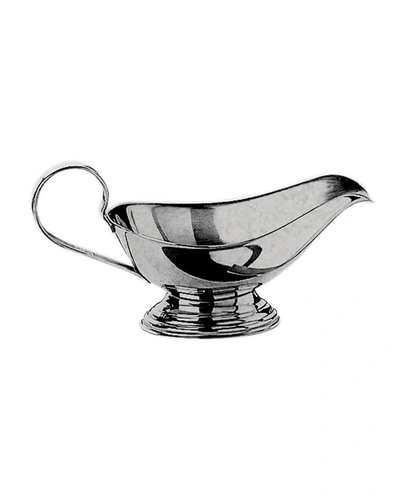 Mepra Original Vintage 7" Gravy Boat In Silver