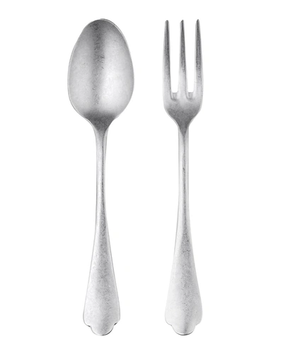 Mepra Dolce Vita Pewter Serving Utensil Set In Silver
