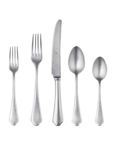 Mepra Dolce Vita Pewter 20-piece Flatware Set In Silver