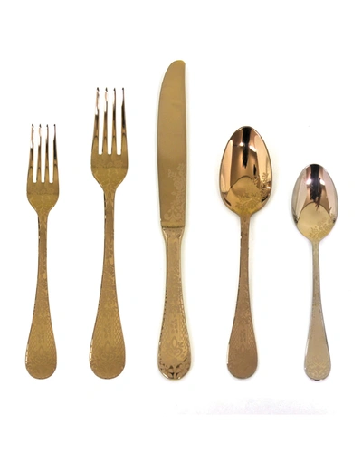 Mepra Coccodrillo Bronzo 20-piece Flatware Set