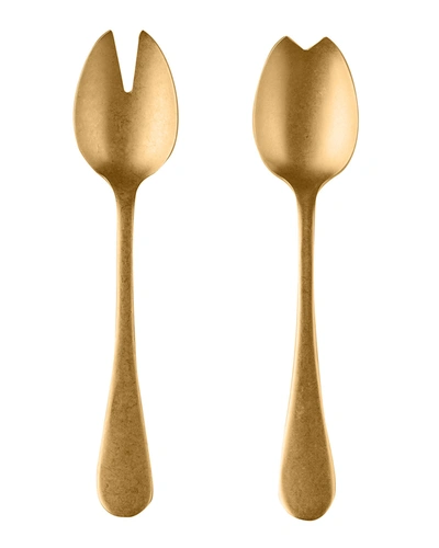 Mepra Vintage Oro Salad Servers In Gold