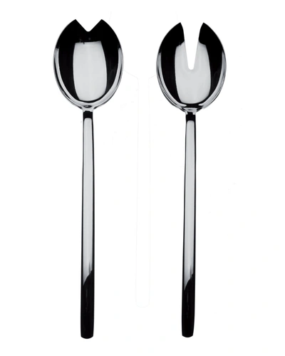 Mepra Due Salad Servers In Silver