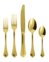 Rosenthal Filet Toiras Gold 5-piece Flatware Place Setting