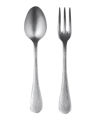 Mepra Epoque Pewter Serving Utensil Set In Silver