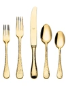 Mepra Epoque Oro 20-piece Flatware Set In Gold-tone