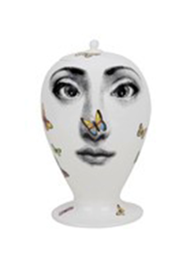 Fornasetti Vase Farfalle Face With Butterflies In Multi