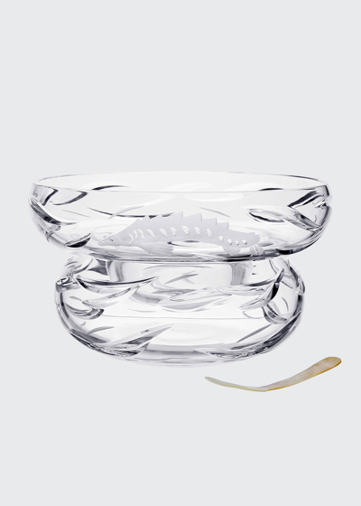 William Yeoward Persephone Caviar Server W/ Mother-of-pearl Spoon