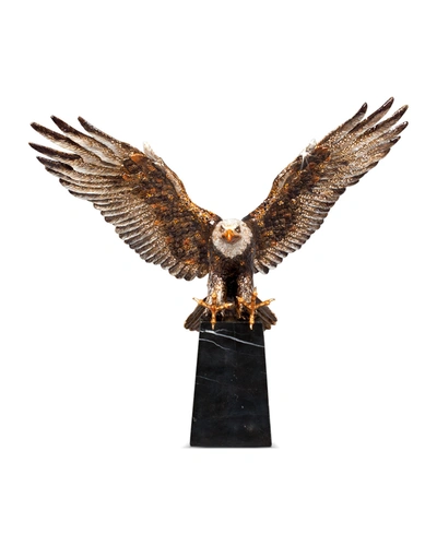 Jay Strongwater Washington Grand Eagle Figurine In Multi Colours