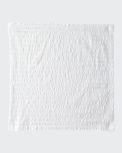 Kim Seybert Seersucker Napkin In White