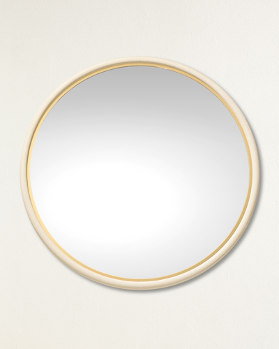 Aerin Shagreen Wall Mirror In Cream