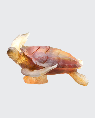 Daum Coral Sea Large Sea Turtle, Amber/gray