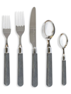 Vietri Albero Elm Five-piece Place Setting In Silver