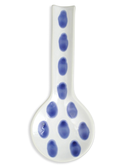 Vietri Santorini Dot Earthenware Spoon Rest