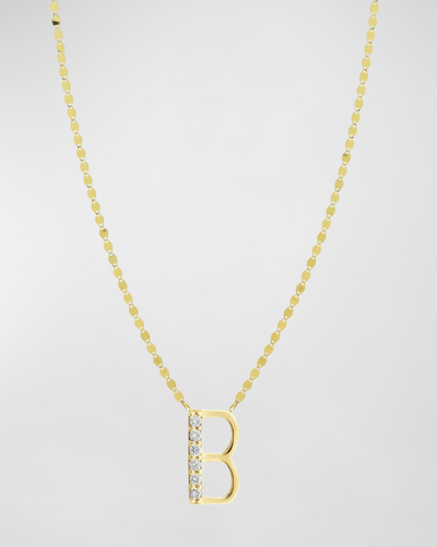 Lana Get Personal Initial Pendant Necklace With Diamonds In B