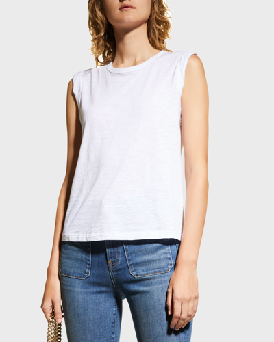 Veronica Beard Jeans Dree Muscle Tee In White