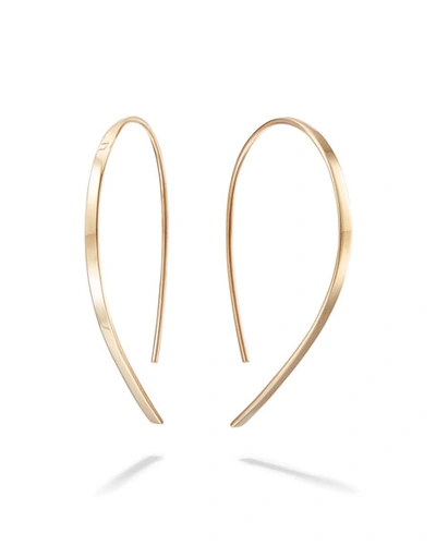 Lana 14k Mini Flat Hooked On Hoop Earrings In Gold
