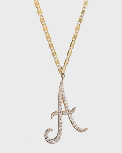 Lana 14k Malibu Diamond Initial Necklace In A