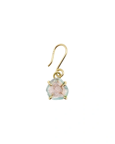 Atelier Paulin 18k Solitaire Stone-drop Earring, Single In Pink