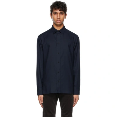 The Row Men's Robin Solid Sport Shirt In Navy