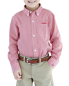 Brown Bowen And Company Kids' Gingham Shirt - Monogram Option In Red Gingham
