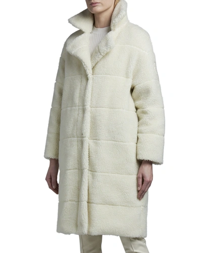 Moncler Bagaud Reversible Teddy Coat In White