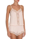 Eberjey Marry Me Dreamer Teddy With Scalloped Lace In Blush