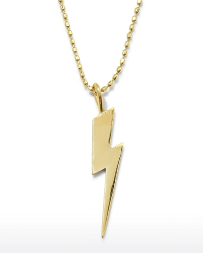 Sydney Evan 14k Pure Lightning Bolt Necklace In Gold
