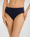 Hanro Luxury Moments Scalloped Lace-back Brief In Deep Navy