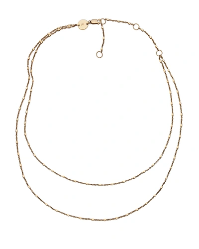 Jennifer Zeuner Mav 2-layer Necklace In Gold
