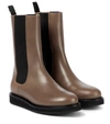 Legres Model 18 Leather Chelsea Boots In Brown
