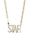 Lana 14k Star Diamond Nameplate Necklace In Gold