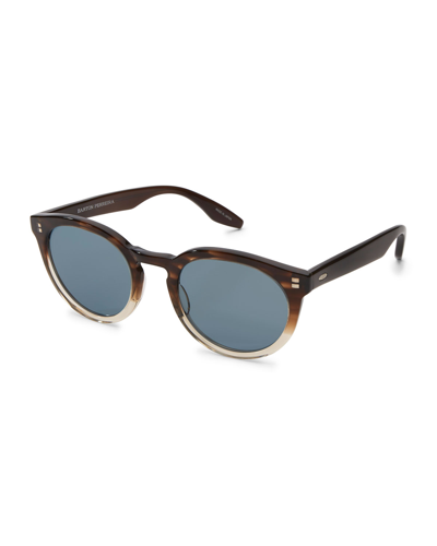 Barton Perreira Men's Rourke Acetate Cat-eye Sunglasses In Tornade Gradient