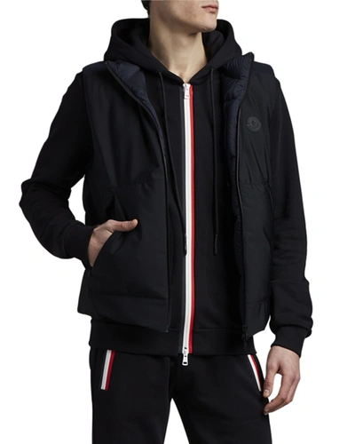 Moncler Men's Causses Puffer Vest In Black