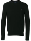 Polo Ralph Lauren Crew Neck Sweatshirt In Black
