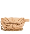 Bottega Veneta Chain Pouch Leather Crossbody Bag In Beige