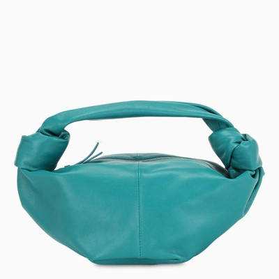 Bottega Veneta Turquoise Knotted Mini Bag In Blue