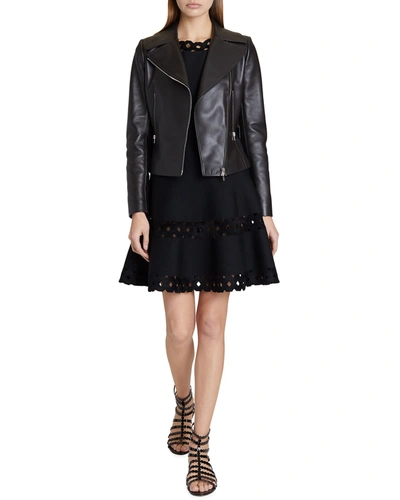 Alaïa Edition 1986 Lux Leather Biker Jacket In Black