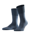 Falke Men's Run Plush-sole Socks In Navy Blue Mel