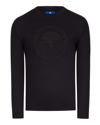 Stefano Ricci Kids' Boy's Tonal Logo Embroidered Long-sleeve T-shirt In Black