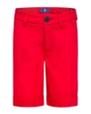 Stefano Ricci Kids' Boy's Solid Cotton Bermuda Shorts In Red