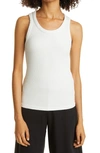 Agolde Poppy Scoop-neck Tank Top In Tissue