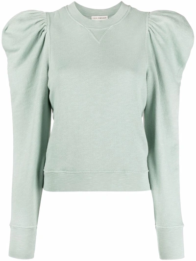 Ulla Johnson Elliot Puff-sleeve Jumper In Green